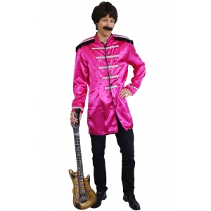 British Jacket Pink - Adult Mens 60s Costumes